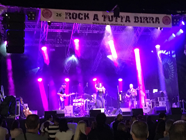 Concerto Festa Rock a tutta birra - service audio-luci-video